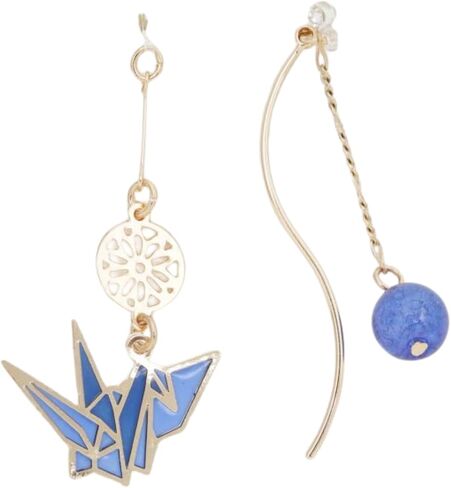 Kaya 7NJZ1102 Women's Openwork Auspicious Earrings, Japanese Pattern, Modern in Saudi Arabia