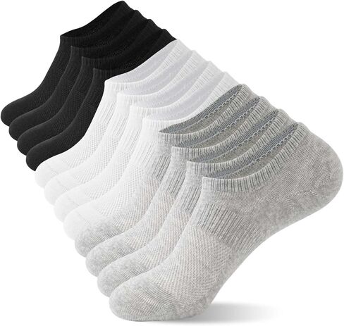 Rehelu No Show Socks Womens Cotton Low Cut Non Slip Socks Invisible Flat Boat Liner Sock 6 Pairs in Saudi Arabia