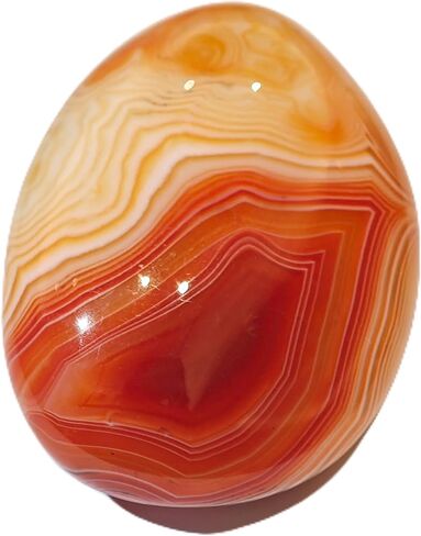 Natural Red Agate Stone – Handcrafted Polished Decorative Gemstone – Perfect for Home Décor, Healing, and Collecting in Kuwait