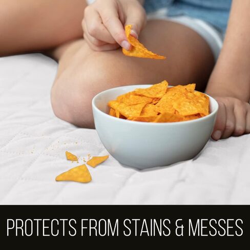أغطية كرسي بذراعين للكلاب من Sofa Shield®، واقي أثاث ذو وجهين مع حزام، غطاء وسادة مقاوم للبقع والتمزق، مقعد مقاس 23 بوصة، غطاء منزلق قابل للغسل في الغسالة، كريم رغو البحر للحيوانات الأليفة والقطط in Kuwait