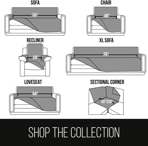 أغطية كرسي بذراعين للكلاب من Sofa Shield®، واقي أثاث ذو وجهين مع حزام، غطاء وسادة مقاوم للبقع والتمزق، مقعد مقاس 23 بوصة، غطاء منزلق قابل للغسل في الغسالة، كريم رغو البحر للحيوانات الأليفة والقطط in Kuwait