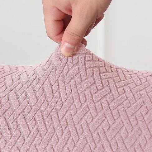 LiveGo Armless Accent Chair Cover Slipcover,Slipper Chair Stretch Spandex Removable for Armless Chair Furniture Protector for Living Dining Room Hotel (Pink) in Saudi Arabia