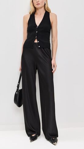 Vince Womens Fluid BIAS Pant, Black, XX-Small in Saudi Arabia