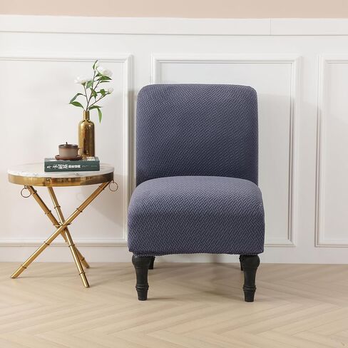 LiveGo Armless Accent Chair Cover Slipcover,Slipper Chair Stretch Spandex Removable for Armless Chair Furniture Protector for Living Dining Room Hotel (Pink) in Saudi Arabia