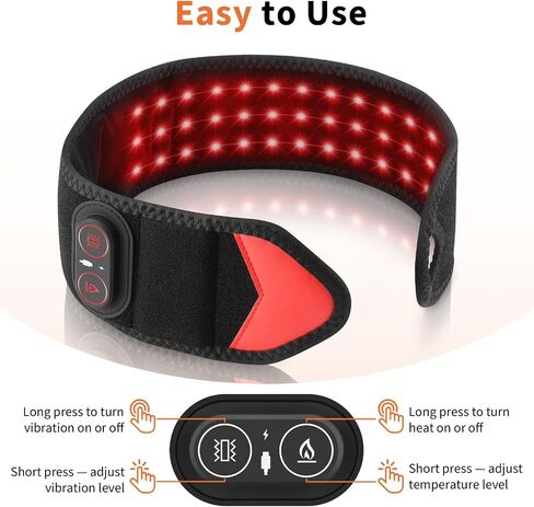 Cordless Wrist Heating Pad with Massage & Red Light, Heated Wrist Brace for Carpal Tunnel Relief, Arthritis Pain, Tendonitis, Rechargeable Wrist Massager for Office, Home, Travel in Saudi Arabia