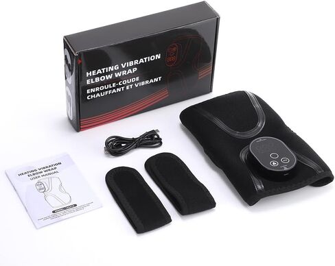 Cordless Elbow Massager for Pain Relief,Tennis Elbow Massager for Tendonitis and Tennis Elbow, Rechargeable Arm Heating Pad with Massage in Saudi Arabia