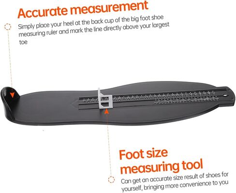 KALLORY Adult Foot Measure Gauge 3pcs Uk Size Measuring Tool with Foot Ruler for Teenagers and Adults Red Black Blue for Shoe Size Accuracy in Kuwait