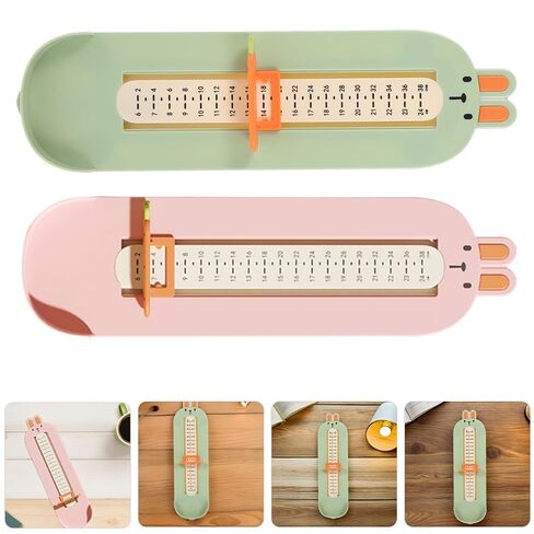 Artibetter 2pcs Foot Measure Gauge and Shoe Measuring Tool Foot Size Measuring Device Ruler for Home Use for Shoe Size Measurement in Kuwait