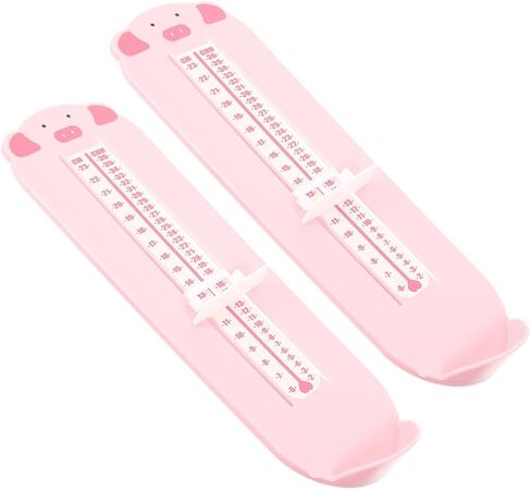 Holibanna 2pcs Foot Measuring Device Plastic Foot Size Ruler for 0-8 Years Shoe Measuring Tool for Home Shoe Shopping in Kuwait