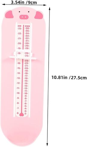 Holibanna 2pcs Foot Measuring Device Plastic Foot Size Ruler for 0-8 Years Shoe Measuring Tool for Home Shoe Shopping in Kuwait