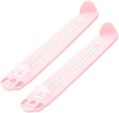 TEHAUX 2pcs Foot Measurement Device with Ruler and Gauge for Accurate Shoe Size Measuring, Foot Measuring Tool for Boys and Ages 0-8, Home Use in Kuwait