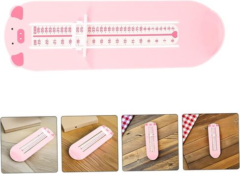 TEHAUX 2pcs Foot Measurement Device with Ruler and Gauge for Accurate Shoe Size Measuring, Foot Measuring Tool for Boys and Ages 0-8, Home Use in Kuwait