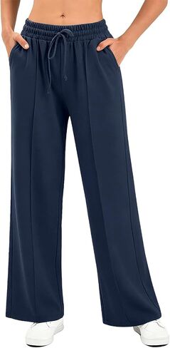 Stanpetix Wide Leg Sweatpants Women Casual Lounge Pants High Waist Baggy Joggers with Pockets in Saudi Arabia