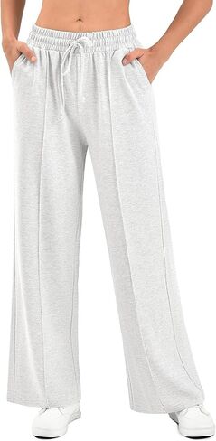 Stanpetix Wide Leg Sweatpants Women Casual Lounge Pants High Waist Baggy Joggers with Pockets in Saudi Arabia