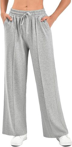 Stanpetix Wide Leg Sweatpants Women Casual Lounge Pants High Waist Baggy Joggers with Pockets in Saudi Arabia