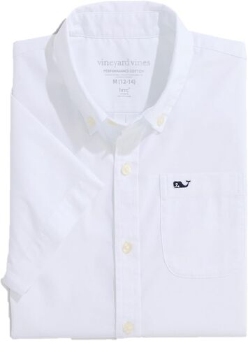 قميص Vineyard Vines للأولاد بأكمام قصيرة مصنوع من القطن عالي الأداء للأولاد in Kuwait