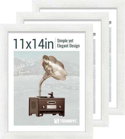 5x7 Picture Frame 3 Pack - Black Woodgrain, Solid Wood & HD Tempered Glass, Table Display or Wall Hanging in Saudi Arabia