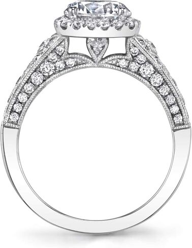 2.63 Carat Bridal Set Moissanite engagement rings for women Platinum Plated Silver Princess moissanite rings in Kuwait
