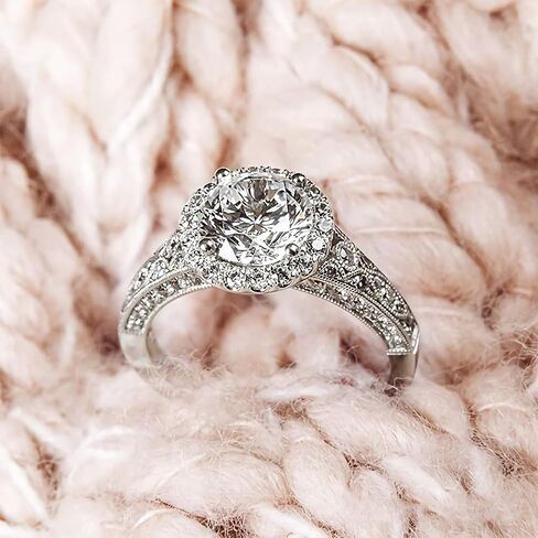 2.63 Carat Bridal Set Moissanite engagement rings for women Platinum Plated Silver Princess moissanite rings in Kuwait