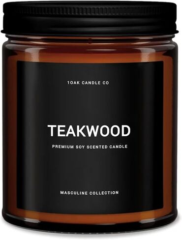 شموع معطرة 1OAK للرجال - شموع خشب الصندل - شمعة رجالية للمنزل - شمعة رجالية - قسط طويل الاشتعال - شمع الصويا in Kuwait