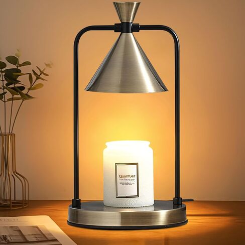 Candle Warmer Lamp with Timer Dimmer, Birthday Gifts for Women Mom, House Warming Gifts New Home Room Decor, Plug-in Operated Wax Melt Warmer for Scented Jar Candles (Black) in Saudi Arabia