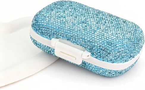Diamond Pill Box 7-Day Weekly Organizer Waterproof Travel Gift in Saudi Arabia