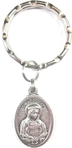 VPP St Philomena Medal Italy Key Ring Gift Box Prayer Card in Saudi Arabia