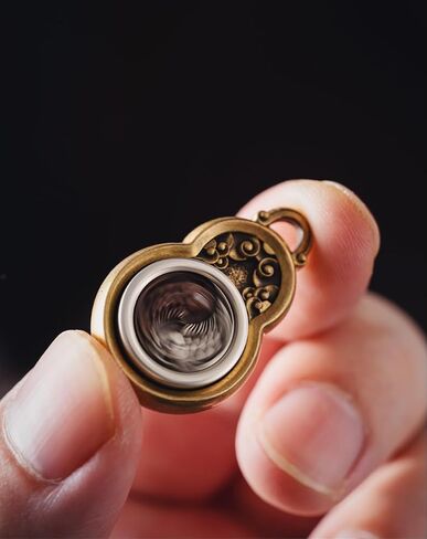 COPPERTIST.WU Taiji Fish Pendant for Necklace,Bagua Gourd Amulet Taiji Eight Diagrams Yin Yang Pendant Necklace for Men Women in Kuwait