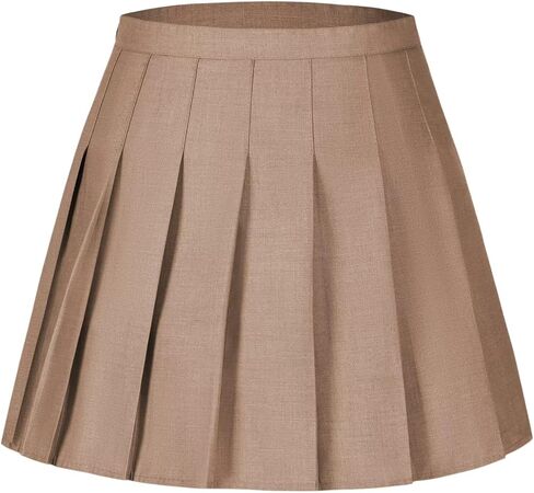 Girls Mini Pleated Skirt Uniform Skirts for Girl High Waisted Skorts with Shorts Casual Sports Plaid Skort in Saudi Arabia