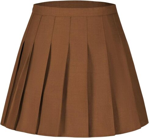 Girls Mini Pleated Skirt Uniform Skirts for Girl High Waisted Skorts with Shorts Casual Sports Plaid Skort in Saudi Arabia