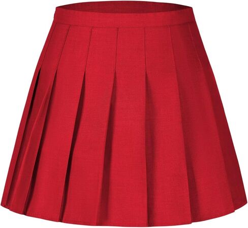 Girls Mini Pleated Skirt Uniform Skirts for Girl High Waisted Skorts with Shorts Casual Sports Plaid Skort in Saudi Arabia