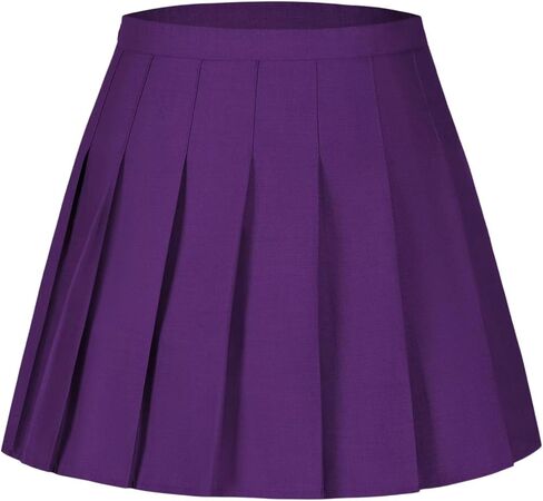 Girls Mini Pleated Skirt Uniform Skirts for Girl High Waisted Skorts with Shorts Casual Sports Plaid Skort in Saudi Arabia