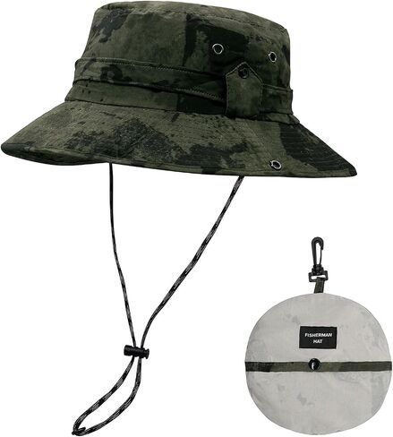 YAMEIZE Waterproof UPF50+Bucket Hat String - for Women Men Hat UV Protection with Adjustable Strap Fishing Hat Beach Hiking in Saudi Arabia