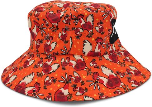 F Cawf Bucket Hat Funny Rooster Hat for Men and Women 22.8 to 23.6 Inches Adjustable Farm Humor Sun Hat in Saudi Arabia