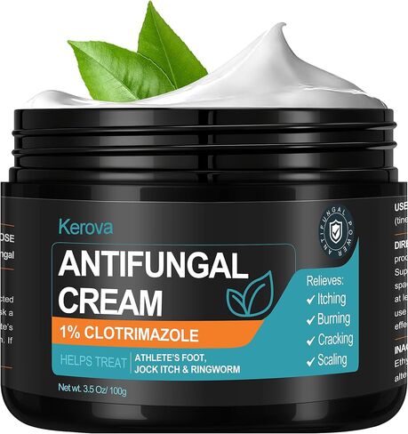 Antifungal Cream for Jock Itch, Athlete’s Foot & Ringworm – 1% Clotrimazole Cream, Relieves Burning, Scaling, Itching & Cracking, Ringworm Treatment for Humans (3.5 Ounce) in Saudi Arabia