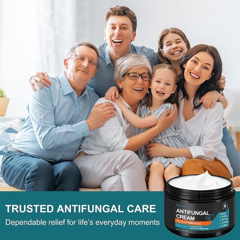 Antifungal Cream for Jock Itch, Athlete’s Foot & Ringworm – 1% Clotrimazole Cream, Relieves Burning, Scaling, Itching & Cracking, Ringworm Treatment for Humans (3.5 Ounce) in Saudi Arabia