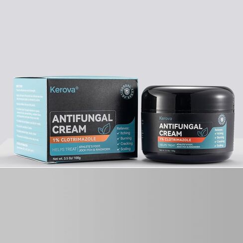 Antifungal Cream for Jock Itch, Athlete’s Foot & Ringworm – 1% Clotrimazole Cream, Relieves Burning, Scaling, Itching & Cracking, Ringworm Treatment for Humans (3.5 Ounce) in Saudi Arabia