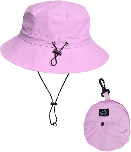 Bucket Hat for Women Men Outdoor UV Sun Protection Hat with Wide Brim Waterproof Fishing Hat for Beach Hiking Garden in Saudi Arabia