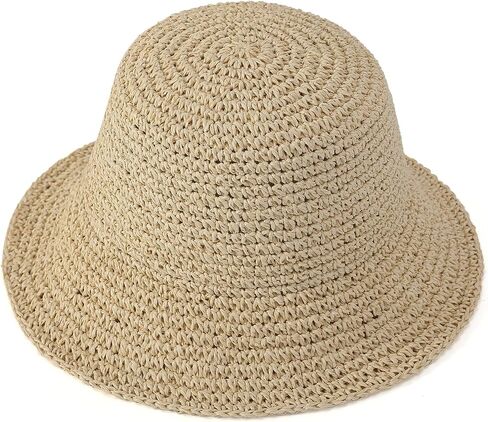 Moriah Ladies’ Crochet Bucket Hat – 100% Paper, Sun Protection, Packable & Adjustable | Beach Casual Daily in Saudi Arabia