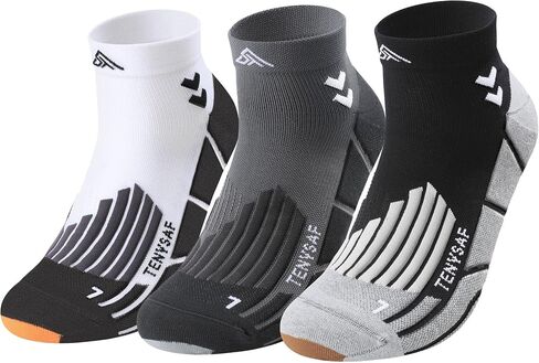 Mens Compression Socks for Running: Anti-Blister Ankle Socks 3 Pairs Athletic Socks for Runners Outdoor Hiking 2026 in Saudi Arabia
