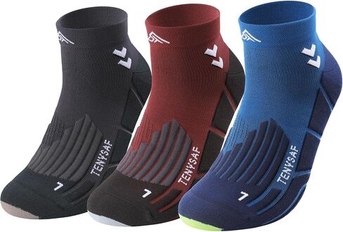 Mens Compression Socks for Running: Anti-Blister Ankle Socks 3 Pairs Athletic Socks for Runners Outdoor Hiking 2026 in Saudi Arabia