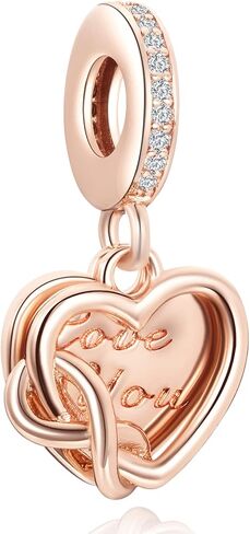 S925 Charms for Bracelets and Necklaces, Gifts for Mothers Nurses Day Graduation, for Girlfriend Family Friend, Bead Pendant, for Pandora, Silver 14K Gold Plated Enamel CZ, DIY Jewelry Making in Kuwait