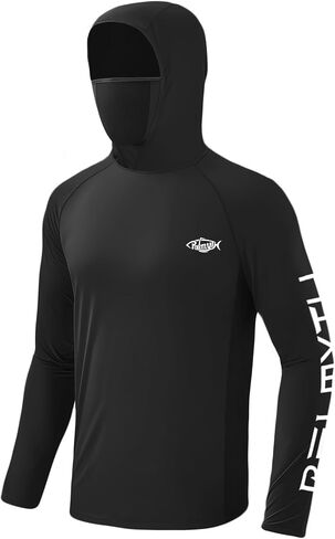 Palmyth Fishing Shirts for Men Long Sleeve Sun Protection Fishing Hoodie UPF 50+ Shirt Neck Gaiter in Saudi Arabia