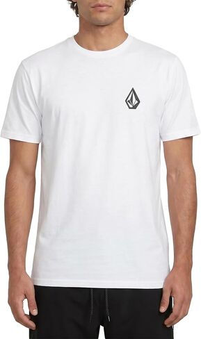 واقي من الشمس بأكمام قصيرة للرجال من Volcom - حماية من أشعة الشمس بعامل حماية من أشعة الشمس 50+، تحكم في الرطوبة سريع الجفاف، أبيض، مقاس X-Large in Kuwait