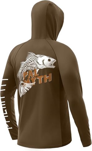 Palmyth Fishing Shirts for Men Long Sleeve Sun Protection Fishing Hoodie UPF 50+ Shirt Neck Gaiter in Saudi Arabia