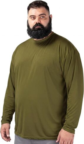 BRISIRA 2026 Mens Big and Tall Sun Protection Shirts Cooling UPF 50+ Rash Guard Long Sleeve Lightweight Quick Dry Fishing in Kuwait