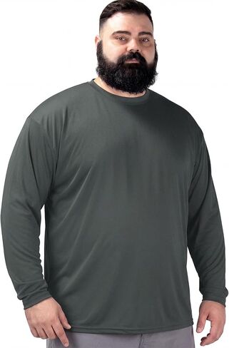 BRISIRA 2026 Mens Big and Tall Sun Protection Shirts Cooling UPF 50+ Rash Guard Long Sleeve Lightweight Quick Dry Fishing in Kuwait