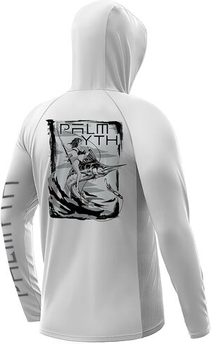 Palmyth Fishing Shirts for Men Long Sleeve Sun Protection Fishing Hoodie UPF 50+ Shirt Neck Gaiter in Saudi Arabia