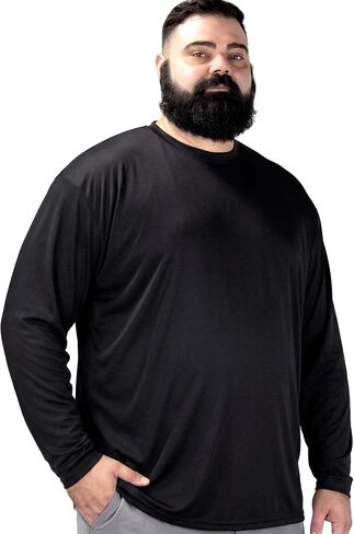 BRISIRA 2026 Mens Big and Tall Sun Protection Shirts Cooling UPF 50+ Rash Guard Long Sleeve Lightweight Quick Dry Fishing in Kuwait