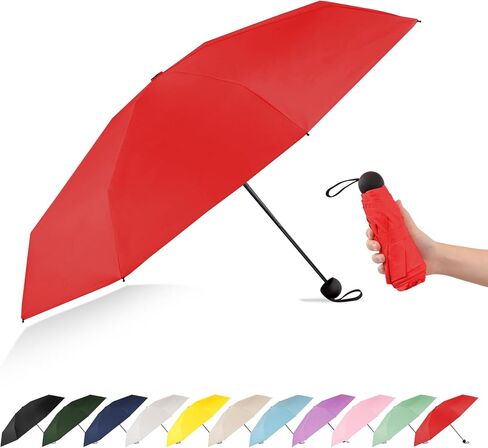 Mini Travel Umbrella Compact Small Size, UV Protection for Sun & Rain, Lightweight Folding, Wind Resistant, Small Backpack Purse Size for Women Kids in Saudi Arabia